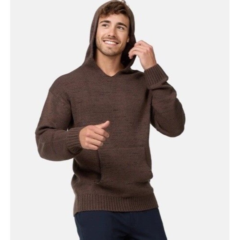 Indicode Men's Hoodie Sweater Broken Brown Pockets Sold Out NWT‎ Size Large